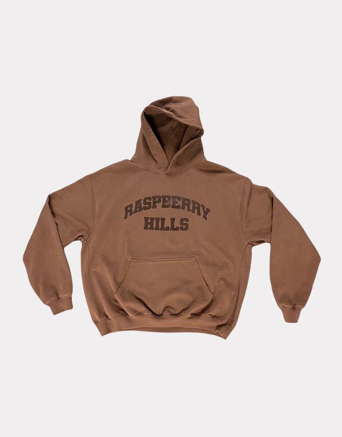 Raspberry Hills Earth Tone Brown Hoodie Raspberry Hills Earth Tone Brown Hoodie