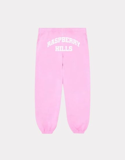 Raspberry Hills New & White Logo Sweatpant Pink