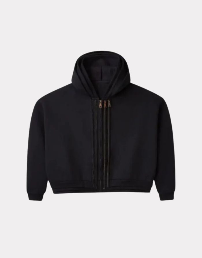 Gold+Vintage Gallery Raspberry Hills Black 3 Splice Zip-Up Hoodie Gold+Vintage Gallery Raspberry Hills Black 3 Splice Zip-Up Hoodie