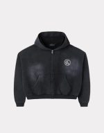 Raspberry Logo Detail Zip Hoodie