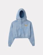 Raspberry Hills London Fog Cropped Zip Up